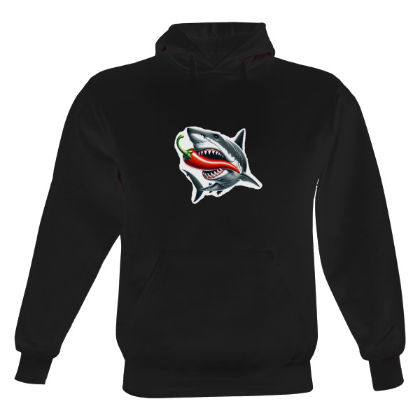 Pánská mikina s kapucí Just Hoods s potiskem Mikina Chilli predátor